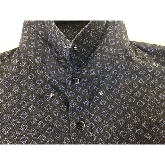 BREUER PARIS Men's Olive Greenish Gray Button Down Cotton Shirt Sz 17/43 - Picture 10 of 15